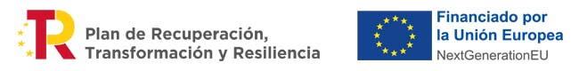 Plan de recuperación, transformación y resiliencia gobierno de españa, financiado por la unión europea fondos FEDER Next Generation